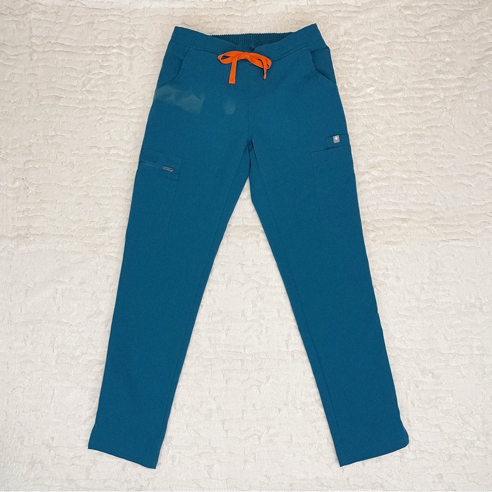Figs Alps Blue Yola Cargo Scrub Pants Gem